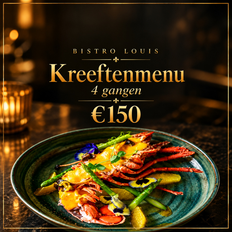 Kreeftenmenu voor 2 personen (geldig op vrijdag en zondag)